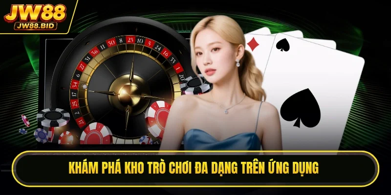 Khám phá kho trò chơi đa dạng trên ứng dụng
